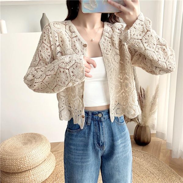 women's knits & tees knitted crop womens 2021 spring long sleeve short hollow out lace knitwear geometric cardigan single breasted cro, White
women's knits & tees knitted crop womens 2021 spring long sleeve short hollow out lace knitwear geometric cardigan single breasted cro, White