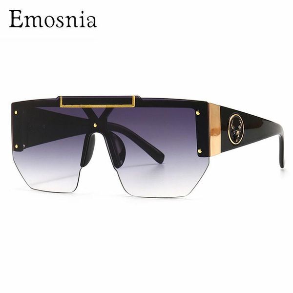 sunglasses emosnia one piece oversized retro men vintage black grey metal square semi-rimless uv400 hip hop shades oculos female, White;black
sunglasses emosnia one piece oversized retro men vintage black grey metal square semi-rimless uv400 hip hop shades oculos female, White;black