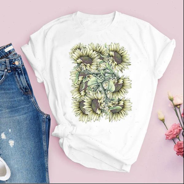 women graphic flower floral fashion sunflower 90s style vintage print lady tees clothing female t shirt womens t shirt, White
women graphic flower floral fashion sunflower 90s style vintage print lady tees clothing female t shirt womens t shirt, White