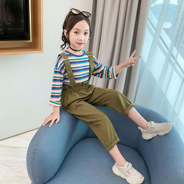 2020 girls' korean long sleeve suspenders autumn zhongda two piece children's suit, Blue
2020 girls' korean long sleeve suspenders autumn zhongda two piece children's suit, Blue