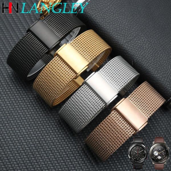 watch bands 18/20/22mm band mesh strap single buckle universal milanese quick release for galaxy active huawei gt, Black;brown
watch bands 18/20/22mm band mesh strap single buckle universal milanese quick release for galaxy active huawei gt, Black;brown