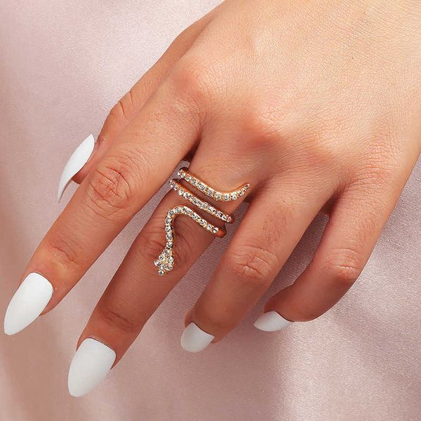 jewelry exaggeration personality creative inlaid diamond curved snake adjustable ring, Silver
jewelry exaggeration personality creative inlaid diamond curved snake adjustable ring, Silver