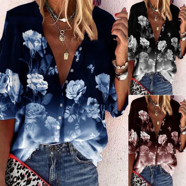 women's polos 2021 plus size 5xl ladies elegant leisure casual women single-breasted long sleeve model flower print female shirt blous, White
women's polos 2021 plus size 5xl ladies elegant leisure casual women single-breasted long sleeve model flower print female shirt blous, White