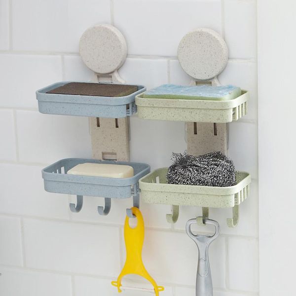 soap dishes box wall sponge holder shower tray for bathroom double layer storage basket rack shelf kitchen tool
soap dishes box wall sponge holder shower tray for bathroom double layer storage basket rack shelf kitchen tool