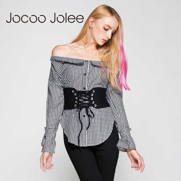 jocoo jolee off shoulder plaid blouse with sashes women lantern bow sleeve loose streetwear shirt autumn casual arrivals 210619, White
jocoo jolee off shoulder plaid blouse with sashes women lantern bow sleeve loose streetwear shirt autumn casual arrivals 210619, White
