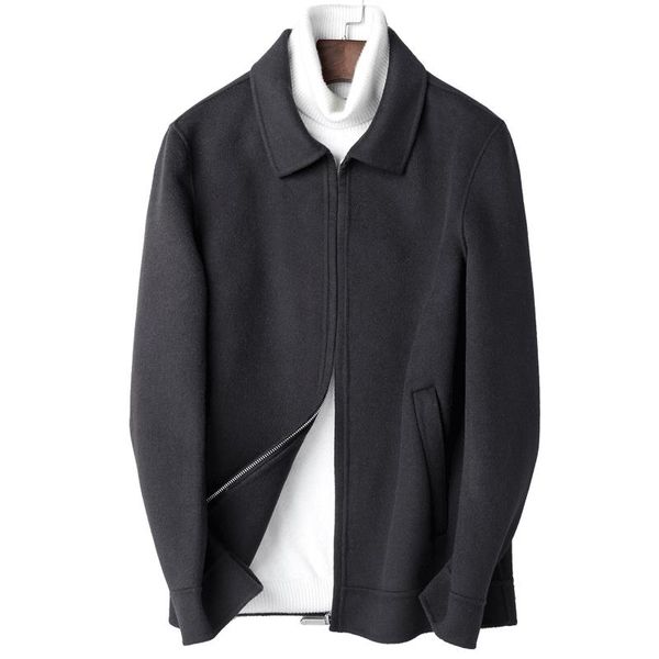 men's wool & blends coat autumn winter jacket men double-sided woolen short mens jackets and coats abrigo hombre p-jk00601 my1328, Black
men's wool & blends coat autumn winter jacket men double-sided woolen short mens jackets and coats abrigo hombre p-jk00601 my1328, Black