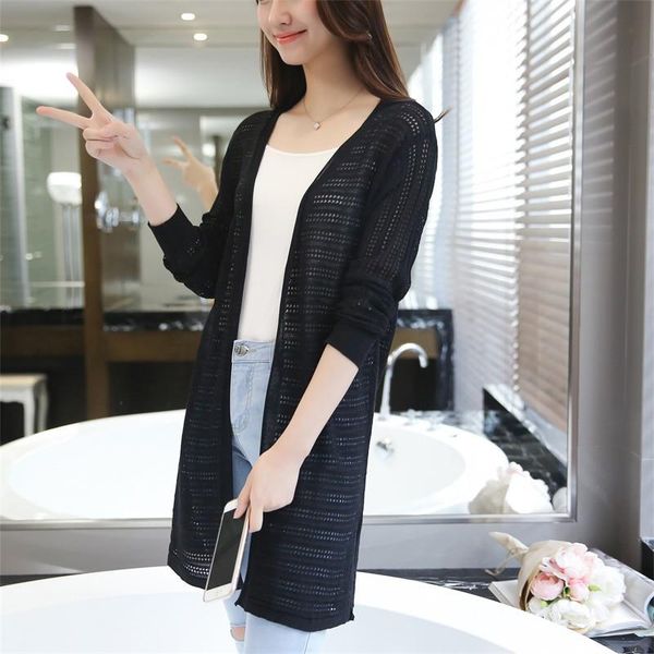women's knits & tees korean fashion women clothes 2021 spring and summer knitted self-cultivation long cardigan pz1736, White
women's knits & tees korean fashion women clothes 2021 spring and summer knitted self-cultivation long cardigan pz1736, White