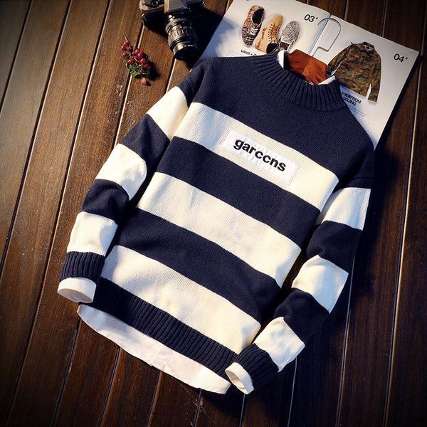 men's striped sweater 2021 new fashion brand lets loose jumpers korean-style wool mesh casual male clothes t8zz, Black
men's striped sweater 2021 new fashion brand lets loose jumpers korean-style wool mesh casual male clothes t8zz, Black