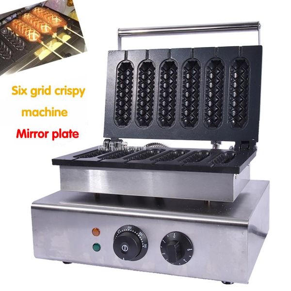 bread makers electric 6 pieces crispy corn dog waffle maker 1.55 kw non-stick french muffin sausage machine eu us plug 110v 220v fy-119-2
bread makers electric 6 pieces crispy corn dog waffle maker 1.55 kw non-stick french muffin sausage machine eu us plug 110v 220v fy-119-2