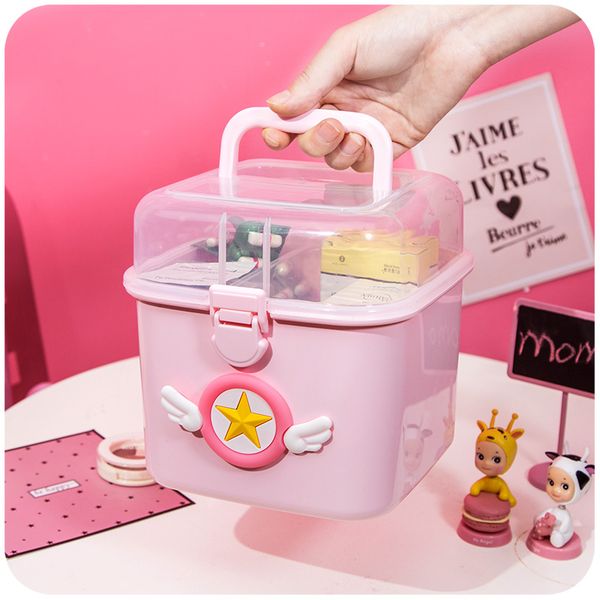 cute cartoon pastic sma medicine box famiy spare medica storage boxes muti ayer makeup nai art mask arge storage box
cute cartoon pastic sma medicine box famiy spare medica storage boxes muti ayer makeup nai art mask arge storage box