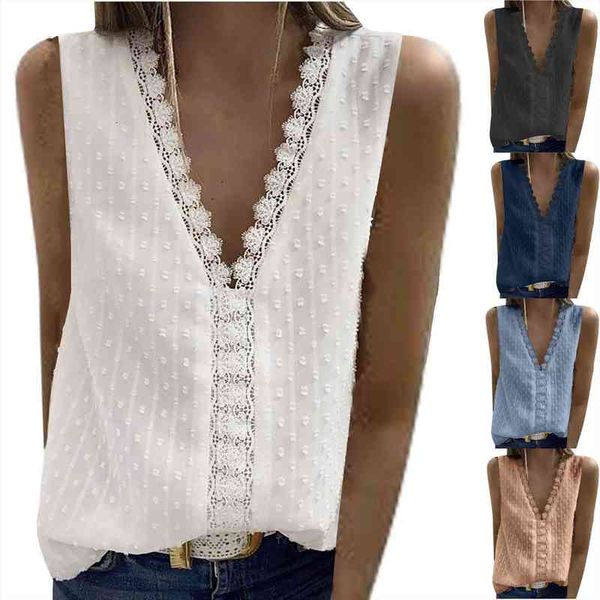summer lace patchwork sleeveless women camis v neck camisole solid basic tees ladies crop, White
summer lace patchwork sleeveless women camis v neck camisole solid basic tees ladies crop, White