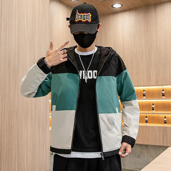 men's jackets e-baihui fashion jacket autumn spring sportswear patchwork casual loose cardigan hooded letter print windbreaker overcoat, Black;brown
men's jackets e-baihui fashion jacket autumn spring sportswear patchwork casual loose cardigan hooded letter print windbreaker overcoat, Black;brown