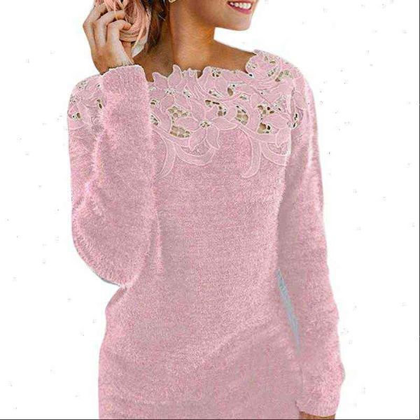 women sweaters monerffi womens autumn long sleeved lace hollow sweater solid o neck knitted large size pullovers, White;black
women sweaters monerffi womens autumn long sleeved lace hollow sweater solid o neck knitted large size pullovers, White;black