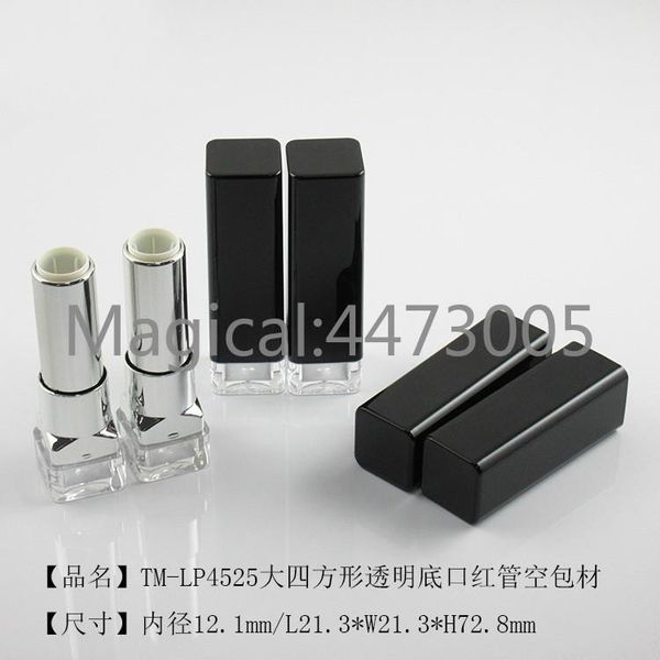 10/30/50pcs 12.1mm mold filling diy empty black square lipstick tube transparent base bright black lipstick tube 
10/30/50pcs 12.1mm mold filling diy empty black square lipstick tube transparent base bright black lipstick tube