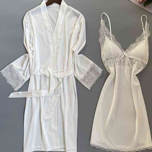 Wedding Bridal Lace Robe Set Kimono Bath Gown Satin Bridesmaid Sleepwear Sexy V-neck Nightgown Nightwear Lady Bathrobe Suit, Black;red
Wedding Bridal Lace Robe Set Kimono Bath Gown Satin Bridesmaid Sleepwear Sexy V-neck Nightgown Nightwear Lady Bathrobe Suit, Black;red