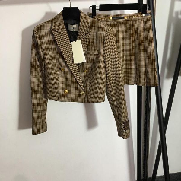 latest plaid suits sets luxury college style women blazers dress outdoor street personality designer suit set, White;black
latest plaid suits sets luxury college style women blazers dress outdoor street personality designer suit set, White;black
