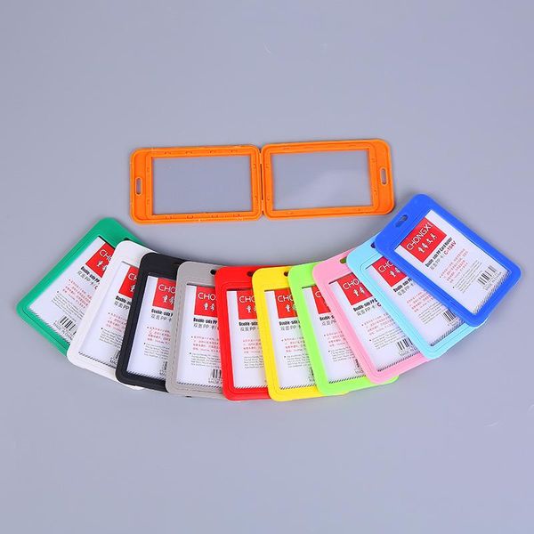 card holders women men plastic cover sleeve solid color work id holder protector case badge office school supply, Brown;gray
card holders women men plastic cover sleeve solid color work id holder protector case badge office school supply, Brown;gray