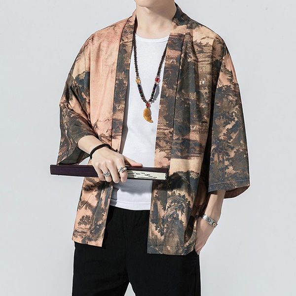 men's jackets fashion men casual comfortable kimono cardigan yukata printed japanese loose jacket traditional robe coat baggy outwear#, Black;brown
men's jackets fashion men casual comfortable kimono cardigan yukata printed japanese loose jacket traditional robe coat baggy outwear#, Black;brown
