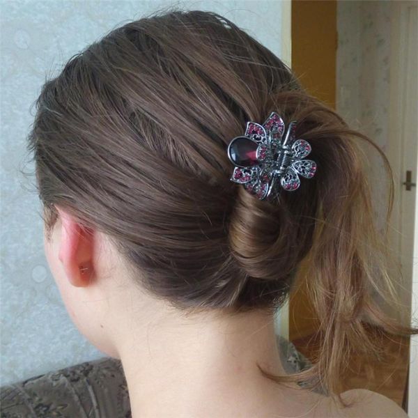 hair clips & barrettes charm clip jewelry vintage alloy crab multicolor big crystal flower for women wedding accessories, Golden;silver
hair clips & barrettes charm clip jewelry vintage alloy crab multicolor big crystal flower for women wedding accessories, Golden;silver