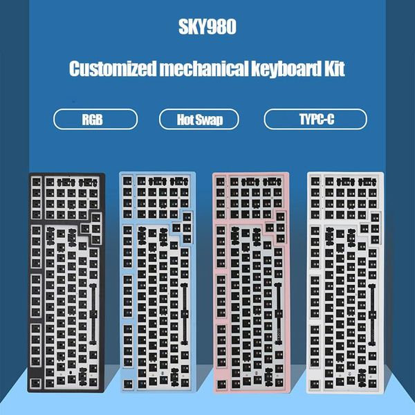 keyboards sky980 swap mechanical keyboard kit wireless 3 mode rgb compatiable with 3/5 pins for cherry gateron kailh
keyboards sky980 swap mechanical keyboard kit wireless 3 mode rgb compatiable with 3/5 pins for cherry gateron kailh