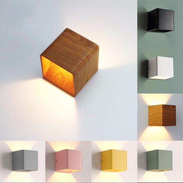 wall lamp wood grain led 10*10*10cm 5w mordern mounted lights aluminum sconce up down light bedroom
wall lamp wood grain led 10*10*10cm 5w mordern mounted lights aluminum sconce up down light bedroom