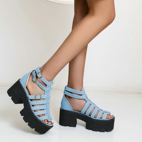 2021 new platform square high heel women sandals gladiator buckle summer women's shoes pu leather women open toe shoes big size, Black
2021 new platform square high heel women sandals gladiator buckle summer women's shoes pu leather women open toe shoes big size, Black