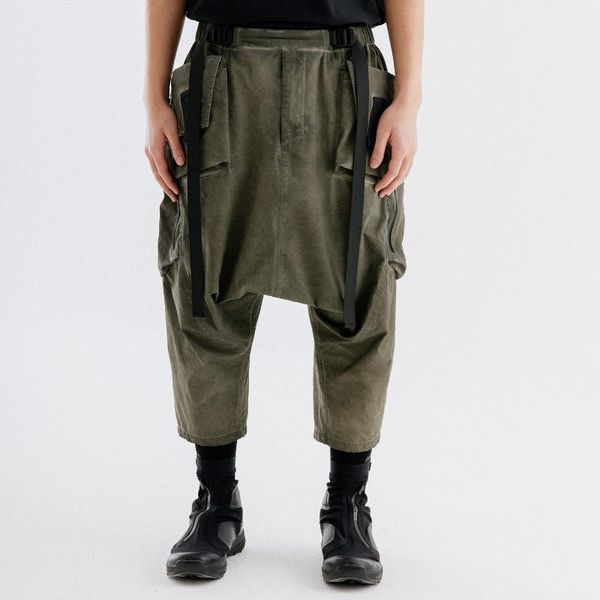 nosucism green pants drop crotch 3d pockets ankle length techwear ninjawear darkwear japanese streetstyle, Black
nosucism green pants drop crotch 3d pockets ankle length techwear ninjawear darkwear japanese streetstyle, Black