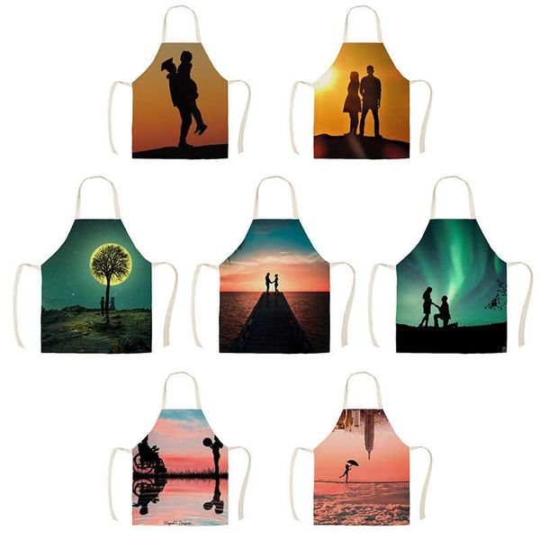aprons creative love reflection apron children's kitchen linen printing household cleaning cooking antifouling
aprons creative love reflection apron children's kitchen linen printing household cleaning cooking antifouling