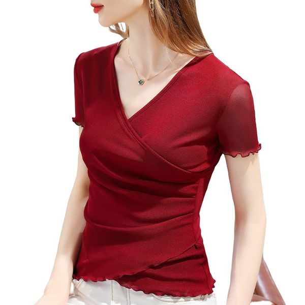 women's t-shirt camiseta feminina slim básica, gola v, malha coreana, manga curta, boa elasticidade, cor sólida, preto, azul, vermelho, White
women's t-shirt camiseta feminina slim básica, gola v, malha coreana, manga curta, boa elasticidade, cor sólida, preto, azul, vermelho, White
