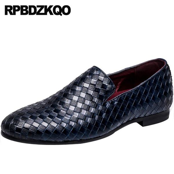 dress shoes british style prom stylish men pointed toe comfort woven blue loafers slip on casual braided leather breathable, Black
dress shoes british style prom stylish men pointed toe comfort woven blue loafers slip on casual braided leather breathable, Black