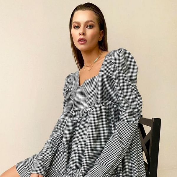 casual dresses 2021 autumn long sleeve mini women dress fashion loose square collar plaid high waist patchwork gray pullover commuter, Black;gray
casual dresses 2021 autumn long sleeve mini women dress fashion loose square collar plaid high waist patchwork gray pullover commuter, Black;gray