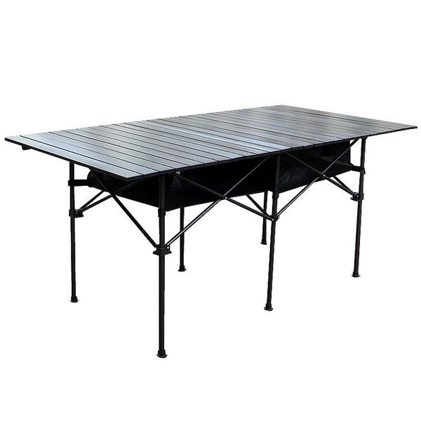 portable aluminum folding table lightweight outdoor roll up camping picnic table with storage bag (60.24" l x 31.5" w)
portable aluminum folding table lightweight outdoor roll up camping picnic table with storage bag (60.24" l x 31.5" w)