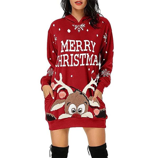 casual dresses hirigin christmas hooded dress women autumn long sleeve pocket elk snowflake print loose mini female sweatshirt 2021, Black;gray
casual dresses hirigin christmas hooded dress women autumn long sleeve pocket elk snowflake print loose mini female sweatshirt 2021, Black;gray
