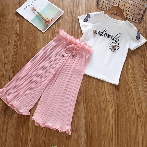 clothing sets children 2021 summer toddler girls clothes t-shirt+chiffon pant outfit kids tracksuit sport suit for girl, White
clothing sets children 2021 summer toddler girls clothes t-shirt+chiffon pant outfit kids tracksuit sport suit for girl, White
