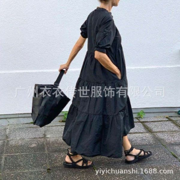 cool style literature big swing a-line loose dress and art minimalist black long skirt shows thin woman, Black;gray
cool style literature big swing a-line loose dress and art minimalist black long skirt shows thin woman, Black;gray
