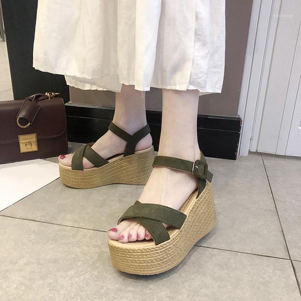 woman sandals women 2021 fashion sandalias buckle platform basic 9cm heel wedges shoes womens sandal plus size 40, Black
woman sandals women 2021 fashion sandalias buckle platform basic 9cm heel wedges shoes womens sandal plus size 40, Black