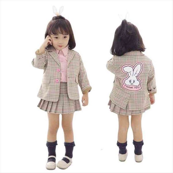 autumn fashion baby girl clothing set 2pcs cartoon bunny jacket skirt children plaid suit blazer outfit girls, White
autumn fashion baby girl clothing set 2pcs cartoon bunny jacket skirt children plaid suit blazer outfit girls, White