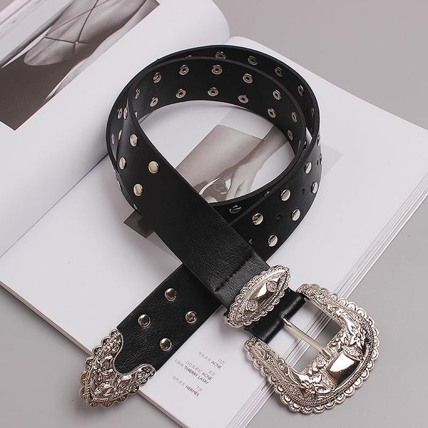 belts 2021 double layers rivet studded waist belt for women pu leather jean vintage punk curving metal buckle waistband, Black;brown
belts 2021 double layers rivet studded waist belt for women pu leather jean vintage punk curving metal buckle waistband, Black;brown