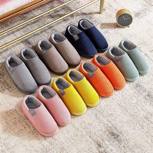 couple stripe platform shoes women winter cover heel cotton slippers fashion soft warm slip on flat plush corduroy slides 211110, Black
couple stripe platform shoes women winter cover heel cotton slippers fashion soft warm slip on flat plush corduroy slides 211110, Black