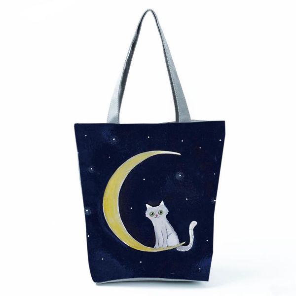 evening bags starry sky shoulder bag moon cat printed handbags lovely pretty tote female high capacity shopping eco friendly beach
evening bags starry sky shoulder bag moon cat printed handbags lovely pretty tote female high capacity shopping eco friendly beach