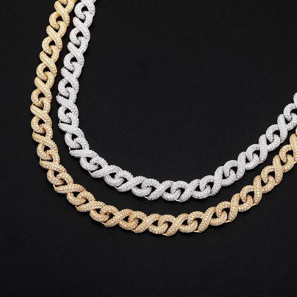 chains 13mm miami box clasp cuban chain brass material necklace iced out cubic zirconia hip hop 8 shape necklaces bling jewelry, Silver
chains 13mm miami box clasp cuban chain brass material necklace iced out cubic zirconia hip hop 8 shape necklaces bling jewelry, Silver