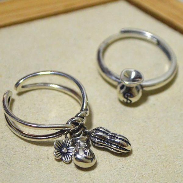 cluster rings silver original creative cold wind without inlaid money bag small flower decoration niche design opening adjustable women', Golden;silver
cluster rings silver original creative cold wind without inlaid money bag small flower decoration niche design opening adjustable women', Golden;silver