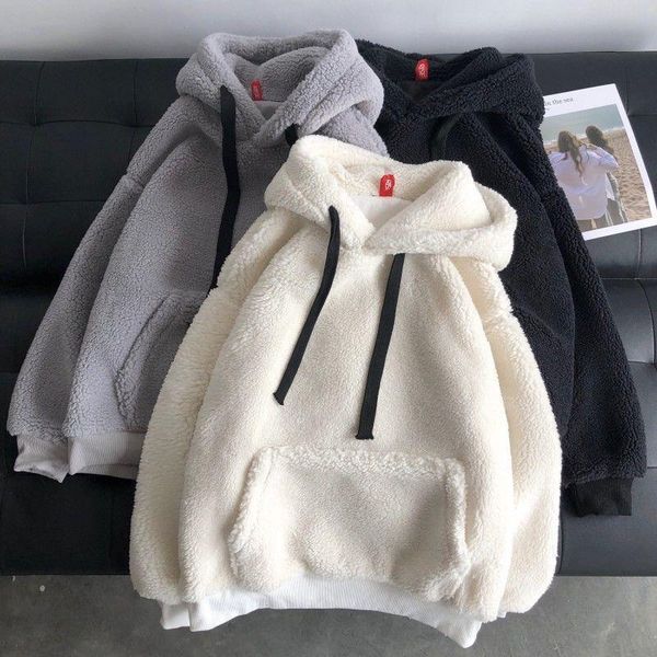 oversize lamb velvet winter clothes women sweatshirt korean style plus velvet hooded loose long sleeve harajuku hoodie, Black
oversize lamb velvet winter clothes women sweatshirt korean style plus velvet hooded loose long sleeve harajuku hoodie, Black