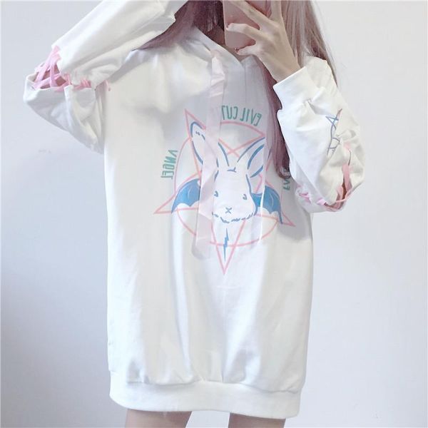 women's hoodies & sweatshirts mid-length kawaii printed bandage fall winter 2021 fashion women white loose oversized hooded sweatshirt, Black
women's hoodies & sweatshirts mid-length kawaii printed bandage fall winter 2021 fashion women white loose oversized hooded sweatshirt, Black