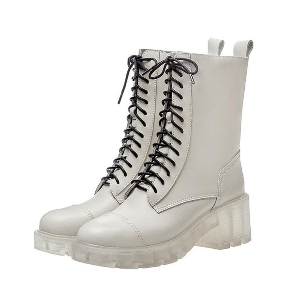 boots matin casual crystal sole leather lace-up zipper short flat platform crude heel sneakers solid color botines mujer, Black
boots matin casual crystal sole leather lace-up zipper short flat platform crude heel sneakers solid color botines mujer, Black