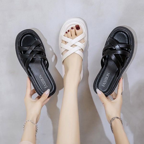 slippers casual shoes woman 2021 square heel pantofle low platform luxury block summer rubber hoof heels slides rome pu, Black
slippers casual shoes woman 2021 square heel pantofle low platform luxury block summer rubber hoof heels slides rome pu, Black