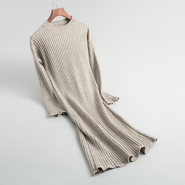 casual dresses autumn winter knitted long dress women casaul o neck solid bodycon female sleeve knit maxi vestidos, Black;gray
casual dresses autumn winter knitted long dress women casaul o neck solid bodycon female sleeve knit maxi vestidos, Black;gray