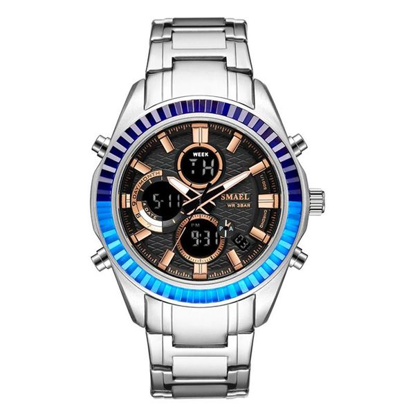 wristwatches synoke luxury watch for men gifts digital sport brand stainless steel dual display quartz bracelet clasp wristwatch, Slivery;brown
wristwatches synoke luxury watch for men gifts digital sport brand stainless steel dual display quartz bracelet clasp wristwatch, Slivery;brown
