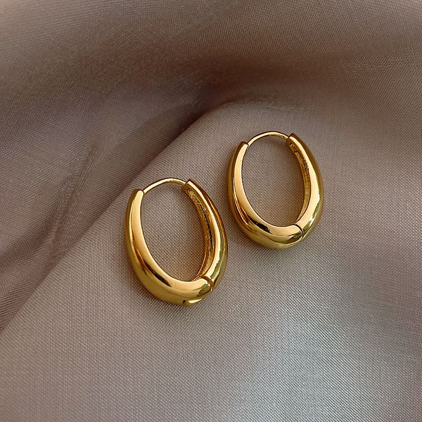 925 sterling silver new trendy gold metal studs ear charm lady charming simple earrings jewelry unusual gifts for women girls afshor, Golden
925 sterling silver new trendy gold metal studs ear charm lady charming simple earrings jewelry unusual gifts for women girls afshor, Golden