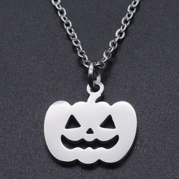 pendant necklaces pumpkin lantern stainless steel charm necklace for women wholesale accept oem order drop fashion jewelry, Silver
pendant necklaces pumpkin lantern stainless steel charm necklace for women wholesale accept oem order drop fashion jewelry, Silver